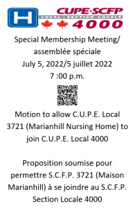 Special Membership Meeting @ Zoom Call